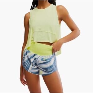 Free People FP Movement Carpe Diem Shorts, Sporty Stripe, Size Small NWT